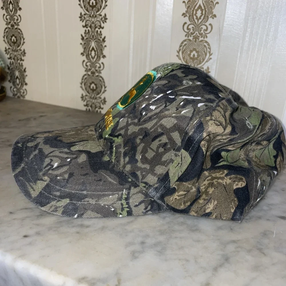 John Deere Camouflage Trucker Cap Adjustable Small or Child Size Clean